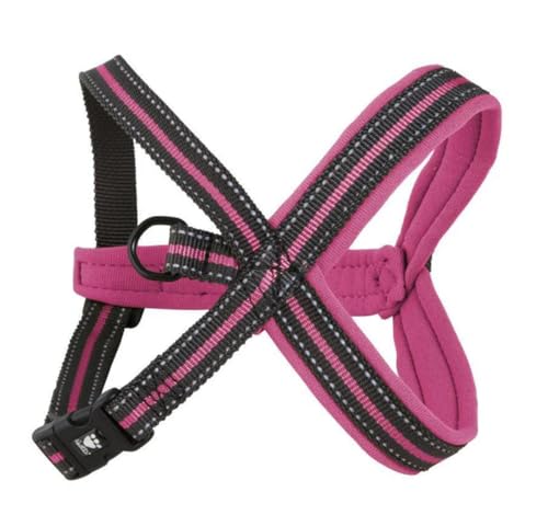 Hurtta Hundegeschirr Rosa Bunt gestreift 90-100 cm ANIMAL_HARNESS mit Gesundheits- und Sicherheitsfunktionen für den Hund von Hurtta