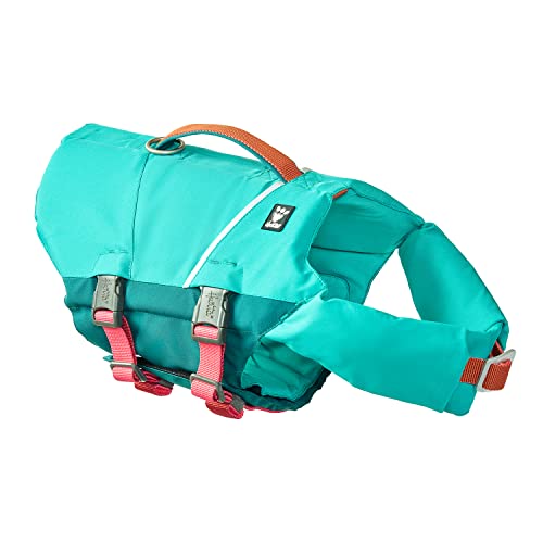 Hurtta Life Savior ECO Hundeschwimmweste maximale Sicherheit im und am Wasser beim Schwimmen, SUP, Kayak & Bootsausflügen (Peacock, 10-15 kg) von Hurtta