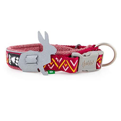 Hurtta Razzle-Dazzle Halsband für kleine Hunde, Gepolstert, 100% recyceltes Polyester, Rot 25-35 cm von Hurtta
