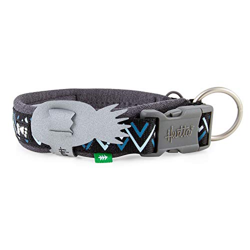 Hurtta Razzle-Dazzle Halsband für kleine Hunde, Gepolstert, 100% recyceltes Polyester, Schwarz 25-35cm Hurtta Razzle-Dazzle Halsband für kleine Hunde, Gepolstert, 100% recyceltes Polyester, Schwarz 25-35cm von Hurtta
