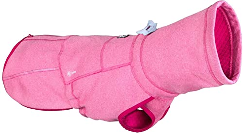 Hurtta Razzle-Dazzle Midlayer Jacke für Hunde, verstellbar, wendbar, Pull On, unter Regenmänteln und Wintermänteln zu verwenden, Beetroot - Pink 25 cm von Hurtta