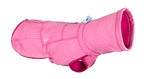 Hurtta Razzle-Dazzle Midlayer Jacke für Hunde, verstellbar, wendbar, Pull On, unter Regenmänteln und Wintermänteln zu verwenden, Beetroot - Pink 65 cm von Hurtta