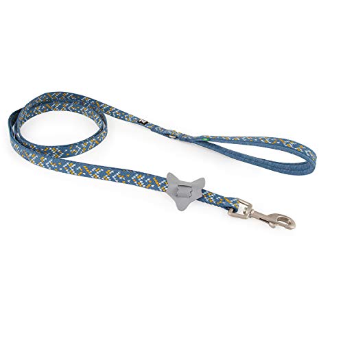 Hurtta Razzle-Dazzle Standard Hundeleine, 100% recyceltes Polyester, Gepolstert und Langlebig, Blau 180cm*25mm Hurtta Razzle-Dazzle Standard Hundeleine, 100% recyceltes Polyester, Gepolstert und Langlebig, Blau 180cm*25mm von Hurtta