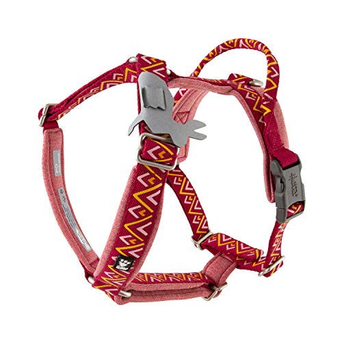 Hurtta Razzle-Dazzle Gepolstertes Y-Geschirr für Hunde, 100% recyceltes Polyester, rot, 65-80 cm Hurtta Razzle-Dazzle Gepolstertes Y-Geschirr für Hunde, 100% recyceltes Polyester, rot, 65-80 cm von Hurtta