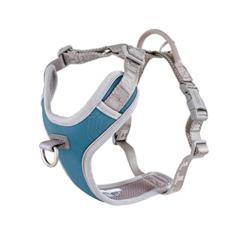 Hurtta Venture No-Pull Geschirr für Hunde, reflektierend, verstellbar, wasserdicht, Bilberry Blau 45-60 cm von Hurtta