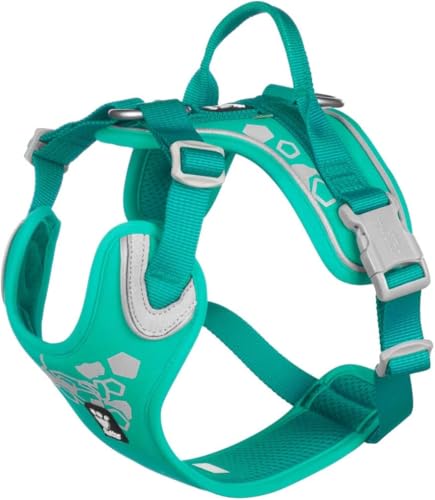 Hurtta Weekend Warrior Hundegeschirr kleine Hunde Pfau türkis 40-45 cm von Hurtta