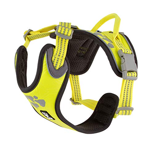 Hurtta Weekend Warrior Hundegeschirr, Neon Lemon, 61-81 cm Hurtta Weekend Warrior Hundegeschirr, Neon Lemon, 61-81 cm von Hurtta