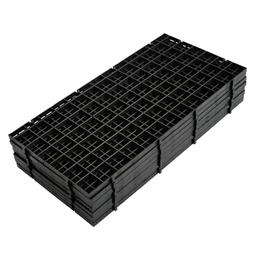 8er-Set Aquarium Trennwand, Aquariumgitter Aus Kunststoff, Kunststoffgitter Aquarientrenner Aus Kunststoffgewebe, Aquarium ZubehöR Aquarientrenner, 30 X 15 cm, Schwarz von Husalsea