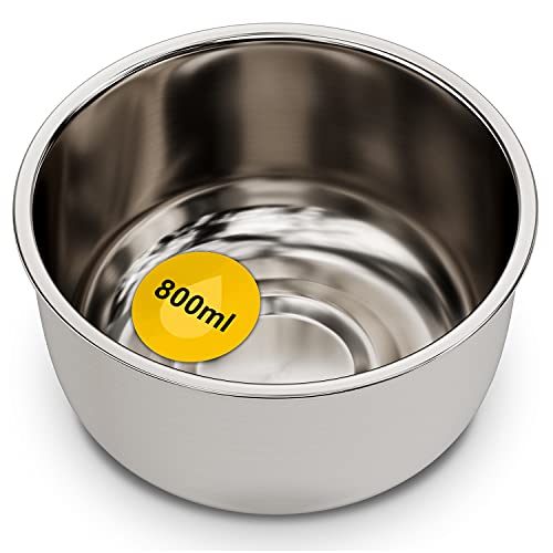 Futternapf Fressnapf 800ml Hundenapf Katzenapf Wassernapf Schüssel aus Edelstahl für rutschfest Napfunterlage Edelstahlnapf Edelstahlersatznapf für Hunde Katzen Futternapf Fressnapf 800ml Hundenapf Katzenapf Wassernapf Schüssel aus Edelstahl für rutschfest Napfunterlage Edelstahlnapf Edelstahlersatznapf für Hunde Katzen von Huskl