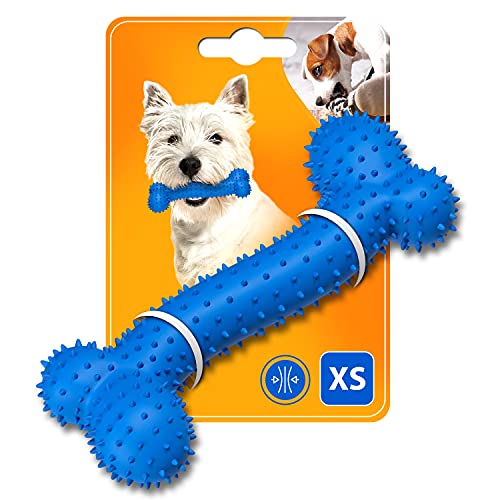 Kauspielzeug Hundespielzeug für Kauen Hunde Hundespielzeuge Knochen Welpenspielknochen 105mm für Kleine Hunderassen Welpen zum Training und zum Spielen von Huskl