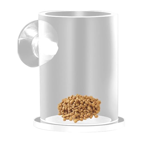 Acrylic Fish Food Feeder, Fish Tank Food Dispenser Tube, 76x0.98in Smooth Cylindrical Dispensing Tool, Perfect to Large and Small Aquariums, Ensures Even Feeding von Huvqianu