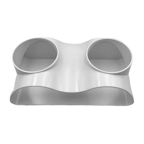 Aquarium-Höhlenunterstand, Fischverstecktunnel, 17,5 x 8,8 cm, natürliches Kurven-Design, Zwei-Loch-Struktur, sicheres harmloses Material für Bettas, Wasserlebenbeobachtung, Aquarium-Dekoration von Huvqianu