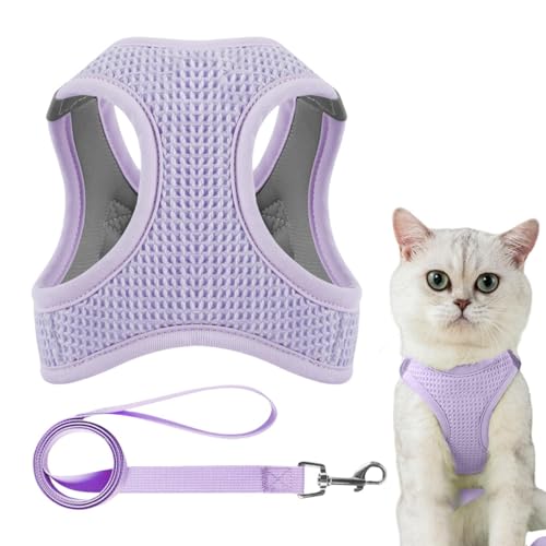 Ausbruchsicheres Katzengeschirr, Step-in-Katzengeschirr, reflektierendes Katzengeschirr, atmungsaktives Netz-Katzengeschirr, Kätzchen-Walking-Geschirr, ausbruchsicheres Kätzchen-Geschirr Ausbruchsicheres Katzengeschirr, Step-in-Katzengeschirr, reflektierendes Katzengeschirr, atmungsaktives Netz-Katzengeschirr, Kätzchen-Walking-Geschirr, ausbruchsicheres Kätzchen-Geschirr von Huvqianu