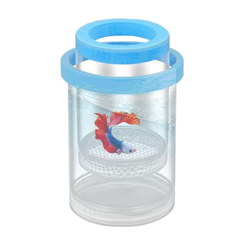 Breeding Box for Fish Tank, Floating Fish Breeder Box, Betta Incubator Separator, Easy to Use and Clear Aquarium Hatching Panzer for Shrimp and Guppy, 5.63x3.66 Inches von Huvqianu