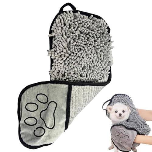 Drying Towel, Absorbent Soft Bath Towel, 21x7in Quick Drying Pet Robe, Dog Supplies,Washable, Gentle Skin, Perfect for Puppies and Cats After Bathing von Huvqianu
