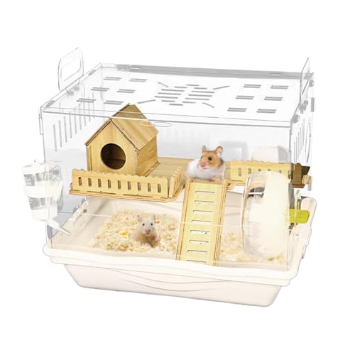Großer Hamsterkäfig – Tierbeobachtung Transparenter Käfig für Kleintiere – Rennmäuse Unterkunft Atmungsaktiv Kleinhaustier Heimzubehör für Liebhaber Familien Großer Hamsterkäfig – Tierbeobachtung Transparenter Käfig für Kleintiere – Rennmäuse Unterkunft Atmungsaktiv Kleinhaustier Heimzubehör für Liebhaber Familien von Huvqianu