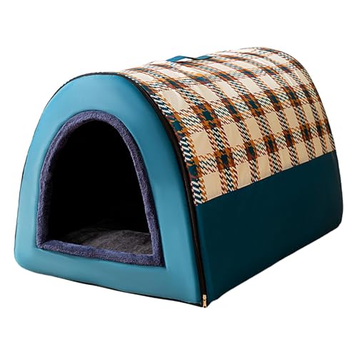 Hundehütte Innen, Hochelastisches Kissenbett, weiche Hundehütte, faltbare Hundehütte, Welpenhöhlenbett, warmes Katzennest, Haustierschlafnest, Winterhundebett, tragbare Hundehütte Hundehütte Innen, Hochelastisches Kissenbett, weiche Hundehütte, faltbare Hundehütte, Welpenhöhlenbett, warmes Katzennest, Haustierschlafnest, Winterhundebett, tragbare Hundehütte von Huvqianu