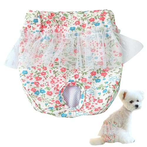 Hundewindeln für Hündinnen, Windeln für Hunde, Blumendesign, wiederverwendbar, waschbar, physiologische Shorts für kleine Hunde, Welpen, Hündinnen Hundewindeln für Hündinnen, Windeln für Hunde, Blumendesign, wiederverwendbar, waschbar, physiologische Shorts für kleine Hunde, Welpen, Hündinnen von Huvqianu