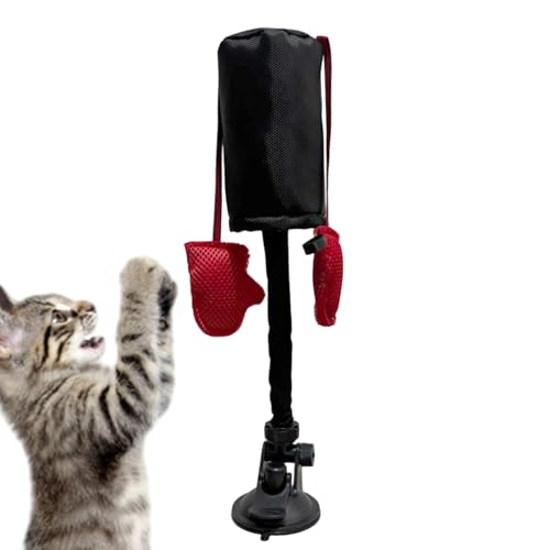Huvqianu Cat Boxing Toy - Interactive Boxing Bag für Innenübungen, kreativer Teaser -Sandsack mit Katzenminze, Haustierunterhaltung für Kätzchen, Heimspiel, langlebiges Material, 1 Pack Huvqianu Cat Boxing Toy - Interactive Boxing Bag für Innenübungen, kreativer Teaser -Sandsack mit Katzenminze, Haustierunterhaltung für Kätzchen, Heimspiel, langlebiges Material, 1 Pack von Huvqianu