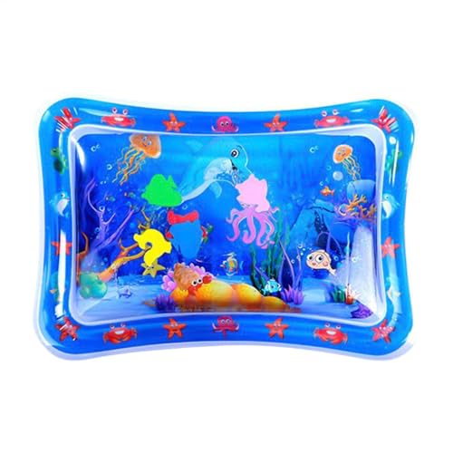 Huvqianu Cat Water Mat, Interactive Pet Toy, Marine Themed Floating Design, 8.66x7.87in Cooling and Comfortable, Thickened Sensory Play Pad for Small Pets Indoor, Outdoor Play von Huvqianu
