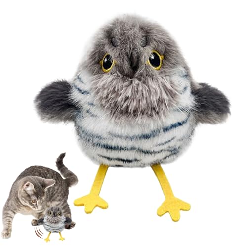 Huvqianu Chirping Bird Toy, Interactive Cat Play, 4.53x2.83in Motion Activated Pet, Realistic Sounds Movement, Authentic Soft Plush for Indoor, Kitten, Activity, Home, Room, Christmas Huvqianu Chirping Bird Toy, Interactive Cat Play, 4.53x2.83in Motion Activated Pet, Realistic Sounds Movement, Authentic Soft Plush for Indoor, Kitten, Activity, Home, Room, Christmas von Huvqianu