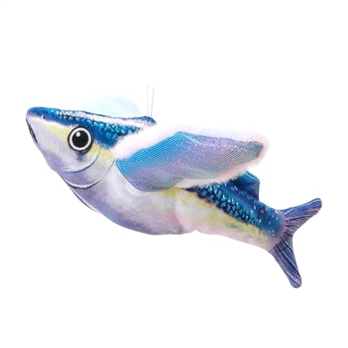 Huvqianu Chirping Fish Cat Toy, Interactive Flapping Pet Toy, USB Rechargeable Moving Plush, Realistic Sound and Motion, Indoor Playtime Entertainment for Kittens and Adult Cats Huvqianu Chirping Fish Cat Toy, Interactive Flapping Pet Toy, USB Rechargeable Moving Plush, Realistic Sound and Motion, Indoor Playtime Entertainment for Kittens and Adult Cats von Huvqianu