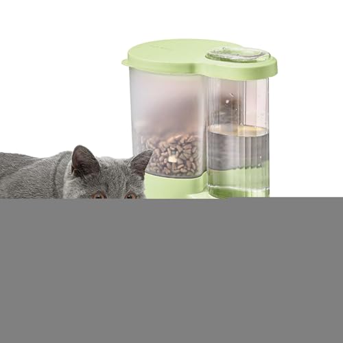 Huvqianu Futterspender und Wasserspender-Set, 2-in-1, automatisches Futterset für Haustiere, große Öffnung, Fütterungswerkzeug für Katzen, Hunde und andere Tiere Huvqianu Futterspender und Wasserspender-Set, 2-in-1, automatisches Futterset für Haustiere, große Öffnung, Fütterungswerkzeug für Katzen, Hunde und andere Tiere von Huvqianu