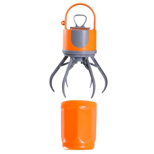 Huvqianu Hundekotpflücker mit Tasche, tragbare Outdoor-Welpenschaufel, 6,5 x 6,5 cm, Abfallgreifer für kleine, mittelgroße und große Hunde, kein Geruch, für Spaziergänge und Reisen von Huvqianu