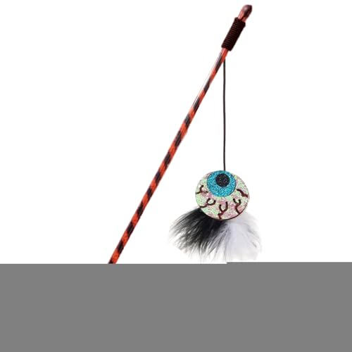 Huvqianu Katzenspielzeug | Halloween Kätzchen Stick Indoor | Ergonomischer Katzen-Teaser mit Kürbisgeist für Langeweile Reduzierung, Jagdsimulation, Training, Übung Huvqianu Katzenspielzeug | Halloween Kätzchen Stick Indoor | Ergonomischer Katzen-Teaser mit Kürbisgeist für Langeweile Reduzierung, Jagdsimulation, Training, Übung von Huvqianu