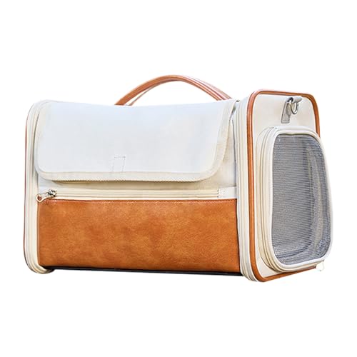 Huvqianu Katzentragetasche, belüftete Hunde-Tragetasche, Netzstoff, tragbare Kleintier-Handtasche für Welpen, Frettchen, Kätzchen, Kaninchen Huvqianu Katzentragetasche, belüftete Hunde-Tragetasche, Netzstoff, tragbare Kleintier-Handtasche für Welpen, Frettchen, Kätzchen, Kaninchen von Huvqianu