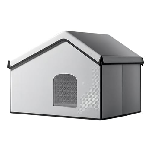 Huvqianu Kühlendes Katzenhaus für den Außenbereich, wasserdicht, isoliertes Katzenkühlhaus, atmungsaktiv, kühles Haustierhaus, heiße Zubehör für Garten, Wohnzimmer, Zuhause, Rasen, Balkon von Huvqianu