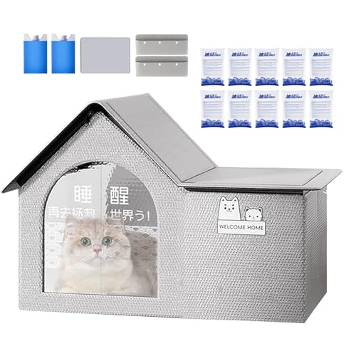 Huvqianu Kühlendes Katzenhaus im Freien | Faltbares Katzenhaus im Freien - Hundeunterstand mit Eisbeuteln Tragbare Haustierhöhle Zelt Bett für Balkon Reise Wohnung Terrasse Huvqianu Kühlendes Katzenhaus im Freien | Faltbares Katzenhaus im Freien - Hundeunterstand mit Eisbeuteln Tragbare Haustierhöhle Zelt Bett für Balkon Reise Wohnung Terrasse von Huvqianu