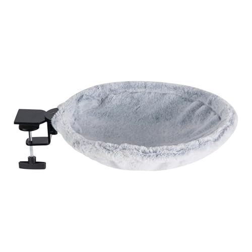 Katzenbett – Schreibtisch-Hängematte für den Innenbereich, Kätzchenliege für bis zu 22,7 kg, ergonomisch, robust und bequem, einfache Platzierung auf Schreibtisch oder Fensterbank, Haustiermöbel für Katzenbett – Schreibtisch-Hängematte für den Innenbereich, Kätzchenliege für bis zu 22,7 kg, ergonomisch, robust und bequem, einfache Platzierung auf Schreibtisch oder Fensterbank, Haustiermöbel für von Huvqianu