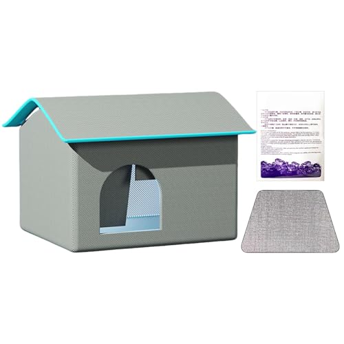 Katzenhaus Klimaanlage | Isoliertes Katzenhaus Indoor | Katzen- und Hundehaus, wasserdichte Katzenhäuser, leicht zu reinigendes Haustier, Katzen und Hund, Indoor-Katzen für heißes Wetter, Outdoor Katzenhaus Klimaanlage | Isoliertes Katzenhaus Indoor | Katzen- und Hundehaus, wasserdichte Katzenhäuser, leicht zu reinigendes Haustier, Katzen und Hund, Indoor-Katzen für heißes Wetter, Outdoor von Huvqianu