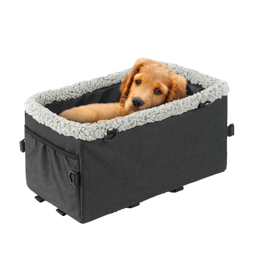 Tragbarer Hunde-Autositz Reise-Tragetasche, Mittelkonsole mit verstellbaren Riemen, Haustier-Tour-Stuhl für kleine Hunde und Katzen, für , LKW, Outdoor-Ausflüge und Picknicks, 21,6 x 24,9 cm Tragbarer Hunde-Autositz Reise-Tragetasche, Mittelkonsole mit verstellbaren Riemen, Haustier-Tour-Stuhl für kleine Hunde und Katzen, für , LKW, Outdoor-Ausflüge und Picknicks, 21,6 x 24,9 cm von Huvqianu