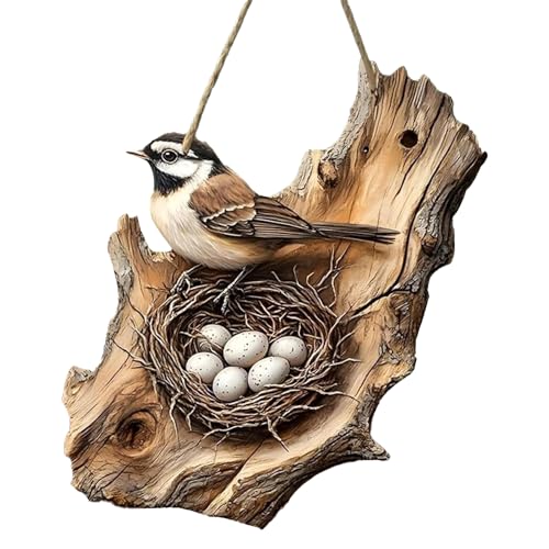 Vogel-Ornamente, Rotkehlchen-Anhänger, 19,1 cm, Acryl, Flache Dekoration, niedliches realistisches Design, Leichter hängender für Haus, Garten, Hof, Frühlingsdisplay Vogel-Ornamente, Rotkehlchen-Anhänger, 19,1 cm, Acryl, Flache Dekoration, niedliches realistisches Design, Leichter hängender für Haus, Garten, Hof, Frühlingsdisplay von Huvqianu