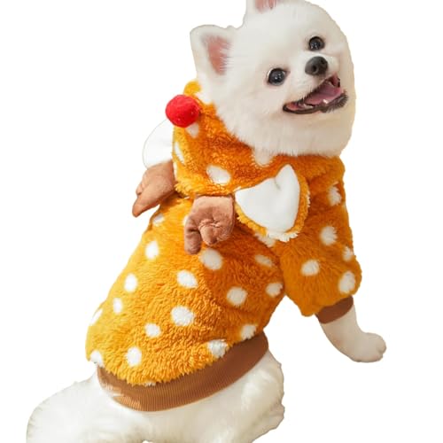 Weihnachts-Hunde-Outfit, Fleece-Hundebekleidung, Welpen-Cosplay-Kostüm, Winter-Hundekleidung, Haustier-Weihnachtskostüm, kaltes Wetter, Haustierkleidung, perfekt für Fotografie, Ausflug Weihnachts-Hunde-Outfit, Fleece-Hundebekleidung, Welpen-Cosplay-Kostüm, Winter-Hundekleidung, Haustier-Weihnachtskostüm, kaltes Wetter, Haustierkleidung, perfekt für Fotografie, Ausflug von Huvqianu
