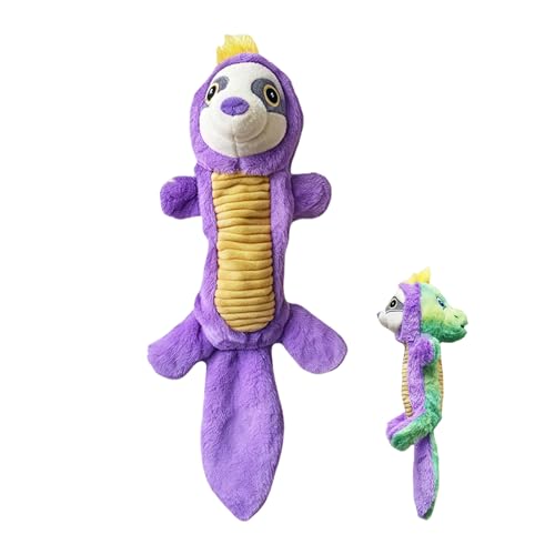 Huxibai Hundespielzeug, quietschendes Spielzeug für Hunde, interaktives Kauspielzeug mit Quietschfunktion in Tierform für Zähne und Entspannung Indoor Outdoor von Huxibai