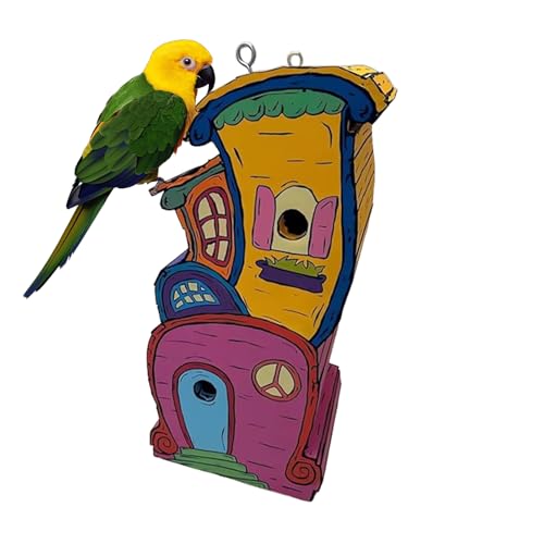 Huxibai Vogelhäuschen für den Außenbereich | Feuerstellen im Außenbereich aus Holz - Wetterbeständig für Garten Baum Balkon Outdoor Haus Huxibai Vogelhäuschen für den Außenbereich | Feuerstellen im Außenbereich aus Holz - Wetterbeständig für Garten Baum Balkon Outdoor Haus von Huxibai