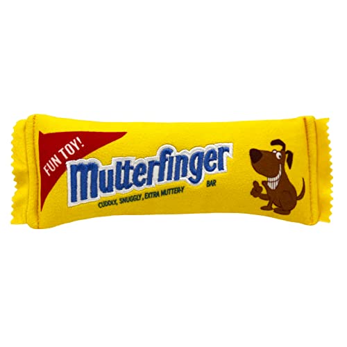 Lulubelles Power-Plüsch-Mutterfinger (klein) | Hundespielzeug mit Quietscher | Lustiges Hundegeschenk | Lustig, langlebig und sicher | Huxley & Kent Quietschendes Hundespielzeug von Huxley & Kent