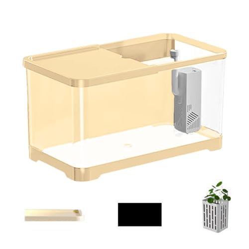 Betta Aquarium-Set – Deko-Set für Meerwasseraquarien für kleine Aquarien | Tank-Set für Aquarien stapelbar | kreatives Aquarium für Fische mit Korb | Schale für Fische mit Dekoration Betta Aquarium-Set – Deko-Set für Meerwasseraquarien für kleine Aquarien | Tank-Set für Aquarien stapelbar | kreatives Aquarium für Fische mit Korb | Schale für Fische mit Dekoration von Huyeruie
