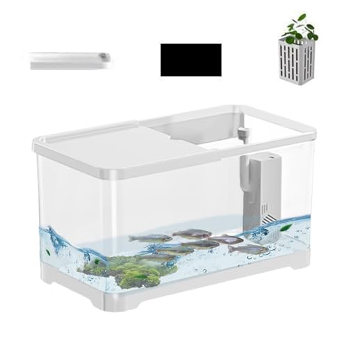 Betta Aquarium-Set – Deko-Set für Meerwasseraquarien für kleine Aquarien | Tank-Set für Aquarien stapelbar | kreatives Aquarium für Fische mit Korb | Schale für Fische mit Dekoration Betta Aquarium-Set – Deko-Set für Meerwasseraquarien für kleine Aquarien | Tank-Set für Aquarien stapelbar | kreatives Aquarium für Fische mit Korb | Schale für Fische mit Dekoration von Huyeruie