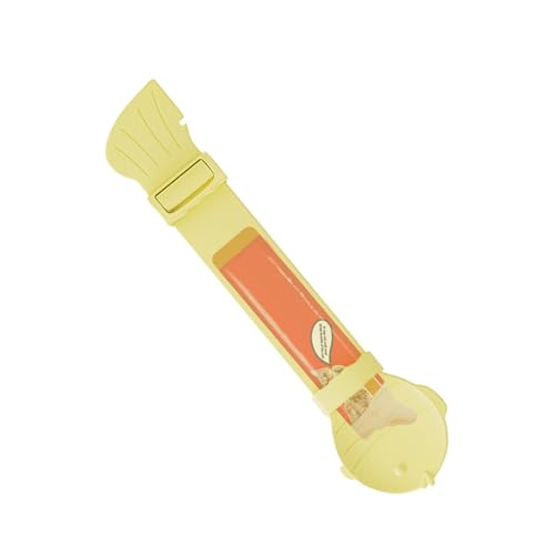 Cat Strip Feeder Spoon - Leckbarer Leckerli Fütterungsspender - Katzensnack Streifen Löffel Quetschbarer cremiger Leckerlis Löffel Intelligenter Katzenbedarf Futterspender für Katze Kätzchen von Huyeruie