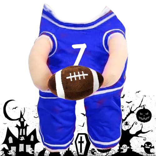 Haustier-Basketballkostüm – Halloween-Kostüm, Basketballspieler-Kostüm, atmungsaktiv, großer Halteball, Hunde-Trikot, Kleidung, lustige, verstellbare Träger, Haustier-Sporttrikot für kleine Haustier-Basketballkostüm – Halloween-Kostüm, Basketballspieler-Kostüm, atmungsaktiv, großer Halteball, Hunde-Trikot, Kleidung, lustige, verstellbare Träger, Haustier-Sporttrikot für kleine von Huyeruie