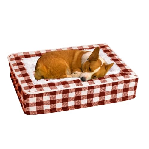 Hundebetten, waschbar, weiches Schottenkaro, abnehmbare Hundebetten, Hundezubehör für Zuhause, Hunde, Katzen, kleine, mittelgroße und große Haustiere Hundebetten, waschbar, weiches Schottenkaro, abnehmbare Hundebetten, Hundezubehör für Zuhause, Hunde, Katzen, kleine, mittelgroße und große Haustiere von Huyeruie