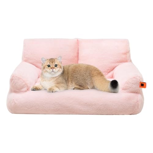Huyeruie Katzen-Couch-Bett, waschbares Haustiersofa, rutschfeste Unterseite, Plüsch, Welpenbett, kleines Hundesofa, Haustierbett für Haustierbedarf, kleine, mittelgroße Hunde und Katzen Huyeruie Katzen-Couch-Bett, waschbares Haustiersofa, rutschfeste Unterseite, Plüsch, Welpenbett, kleines Hundesofa, Haustierbett für Haustierbedarf, kleine, mittelgroße Hunde und Katzen von Huyeruie