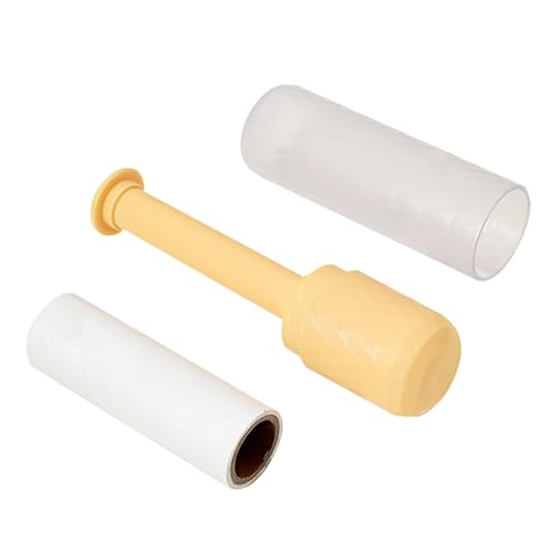 Huyeruie Klebriger Roller für Tierhaare, Katzenhaarentfernungswerkzeug, Fusselentferner, einzigartiges schräges Tränen-Design für Decke von Huyeruie