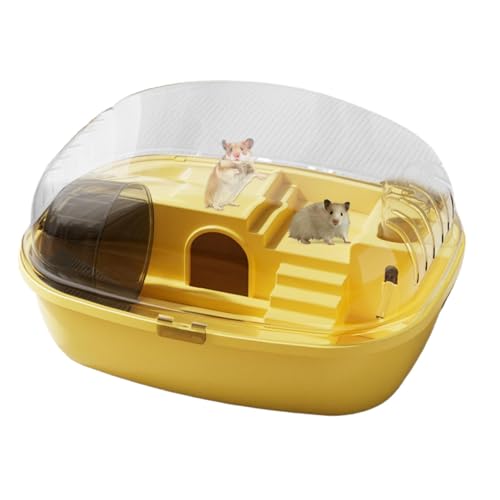 Käfig für Rennmaus, Hamsterkäfig, großer transparenter Acrylkäfig | Habitat für Kleintiere für Hamster, Rennmäuse und Mäuse, inklusive Wasserflasche, Laufrad, Futternapf und Nascon Käfig für Rennmaus, Hamsterkäfig, großer transparenter Acrylkäfig | Habitat für Kleintiere für Hamster, Rennmäuse und Mäuse, inklusive Wasserflasche, Laufrad, Futternapf und Nascon von Huyeruie