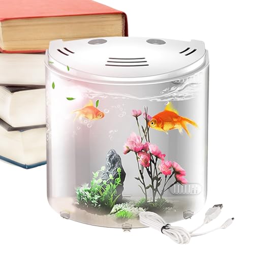 Kleines Aquarium Betta | Tischaquarien - Schale für Fische transparent, Wasserpumpe inklusive, transparenter Aquarienbehälter für Meeresaffen, Schnecken, Krabben, Sterne ma Kleines Aquarium Betta | Tischaquarien - Schale für Fische transparent, Wasserpumpe inklusive, transparenter Aquarienbehälter für Meeresaffen, Schnecken, Krabben, Sterne ma von Huyeruie
