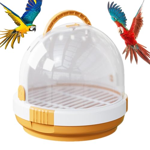 Leichter Vogeltransporter – Tragbare Vogeltransporttasche | Wasserdichter Papageien-Reiserucksack | Transparenter, Atmungsaktiver Reisekäfig Für Vögel | Zubehör Für Sittich-Vogelkäfige | Kleintiertran Leichter Vogeltransporter – Tragbare Vogeltransporttasche | Wasserdichter Papageien-Reiserucksack | Transparenter, Atmungsaktiver Reisekäfig Für Vögel | Zubehör Für Sittich-Vogelkäfige | Kleintiertran von Huyeruie